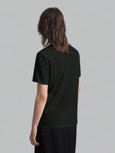 Women's Solid Color Minimalist Daily Wear Round Neck Short Sleeve T-Shirt, Black, Casual Loose Fi